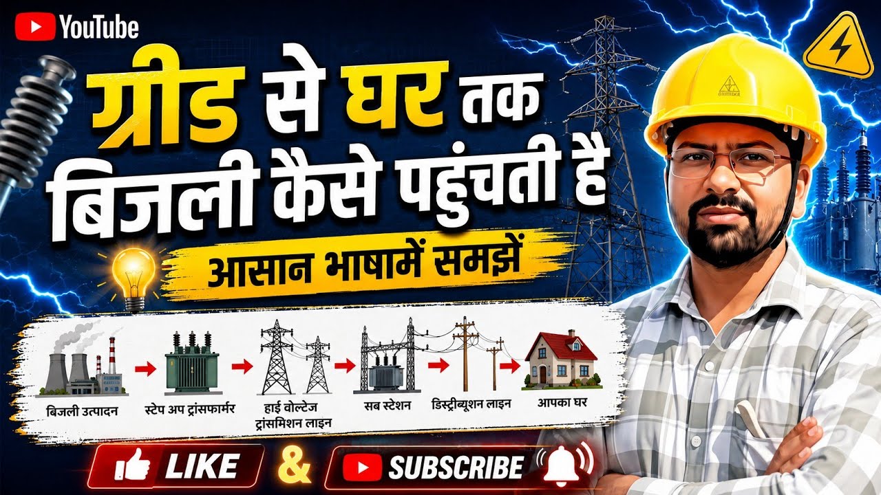 #ग्रीड से घर तक बिजली कैसे पहुंचती है आइए जानते है ... #HIGH VOLTAGE HEROES ⚡ #electrician #LINE MAN