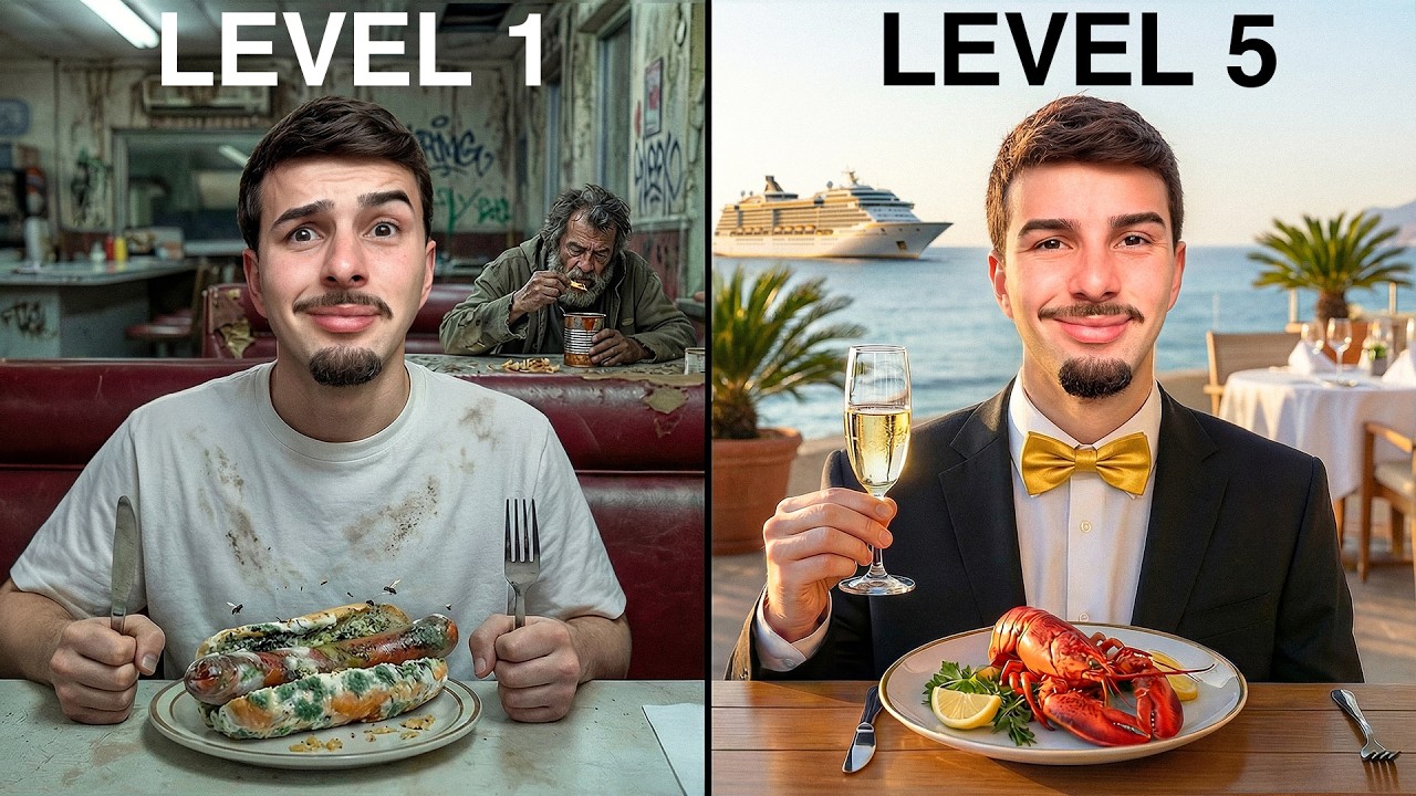 Testei 5 Níveis de Restaurantes