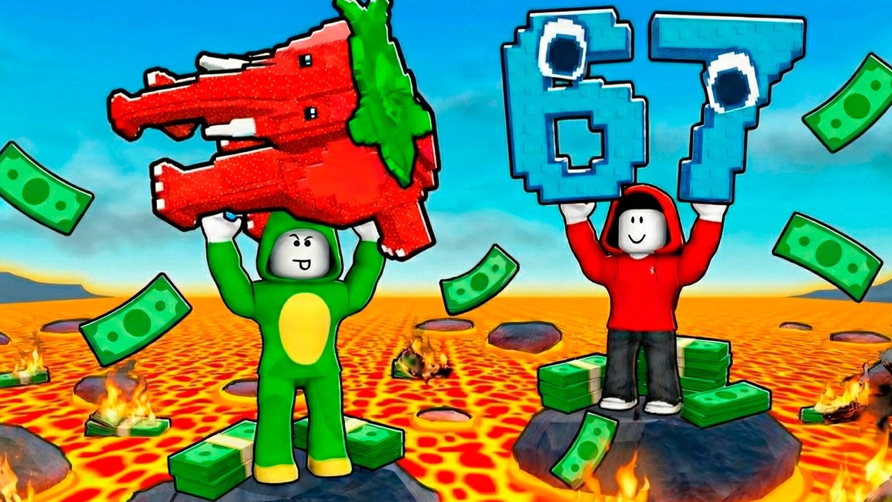 JJ and Mikey Survive Lava For BRAINROTS in Roblox! Maizen