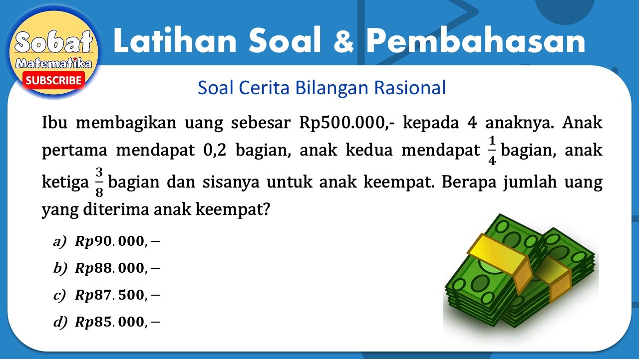 Jawaban Soal Cerita Bilangan Rasional #pecahan #desimal #matematikasmp