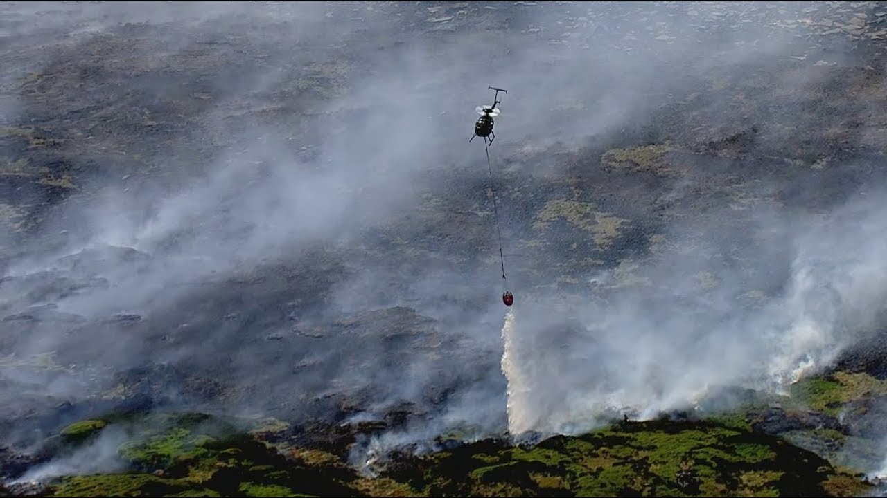 Firefighters call in military to battle Saddleworth Moor fires | ITV News