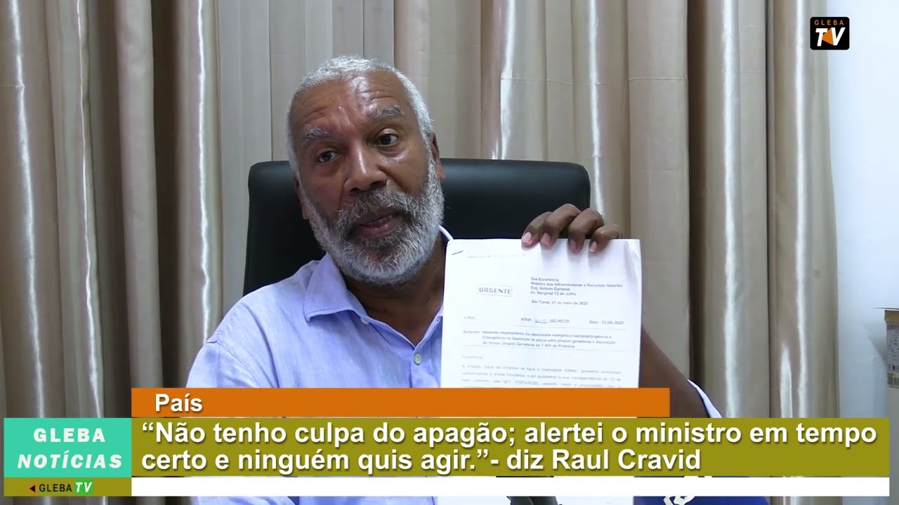 “Não tenho culpa do apagão- diz Raul Cravid 