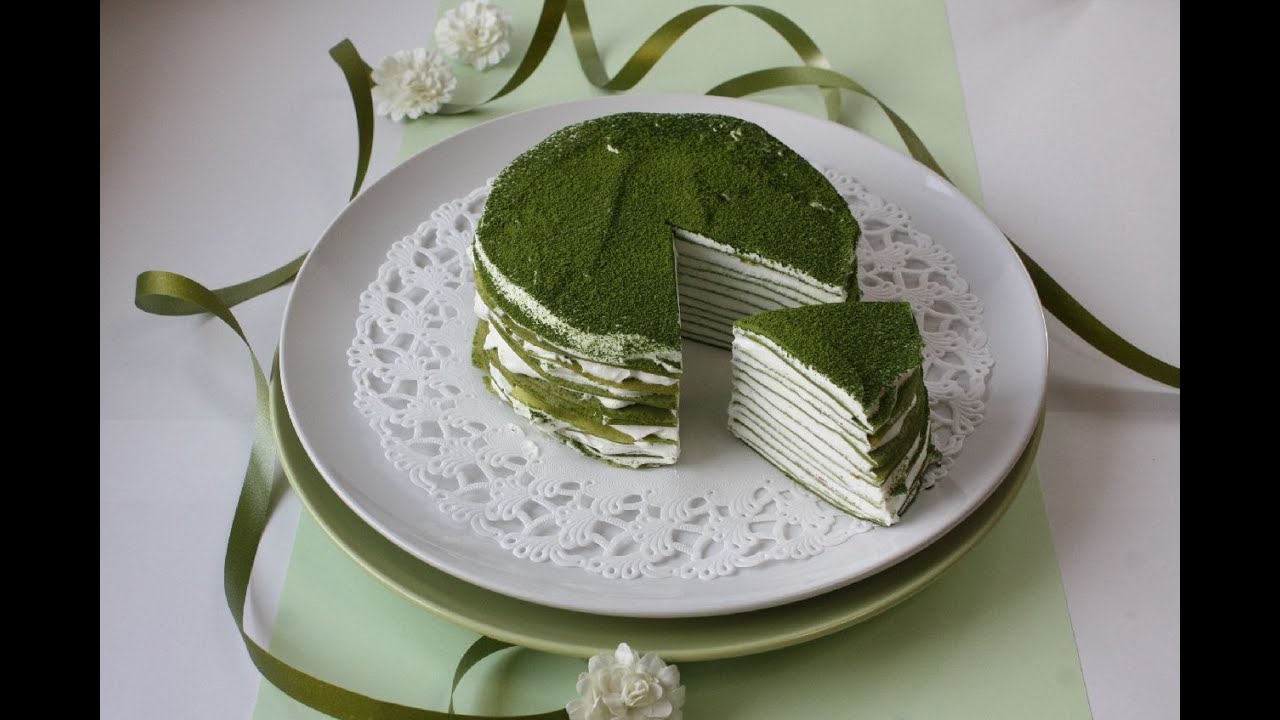 Maccha Mille Crêpe Recipe　抹茶ミルクレープ　抹茶が濃厚もっちり