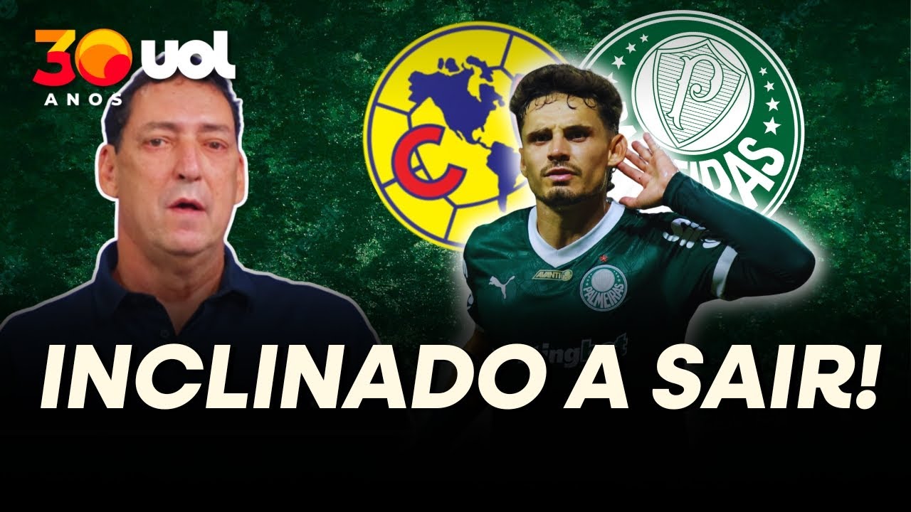 RAPHAEL VEIGA ESTÁ INCLINADO A SAIR DO PALMEIRAS; VERDÃO E AMÉRICA-MEX INICIAM CONVERSAS, DIZ PVC