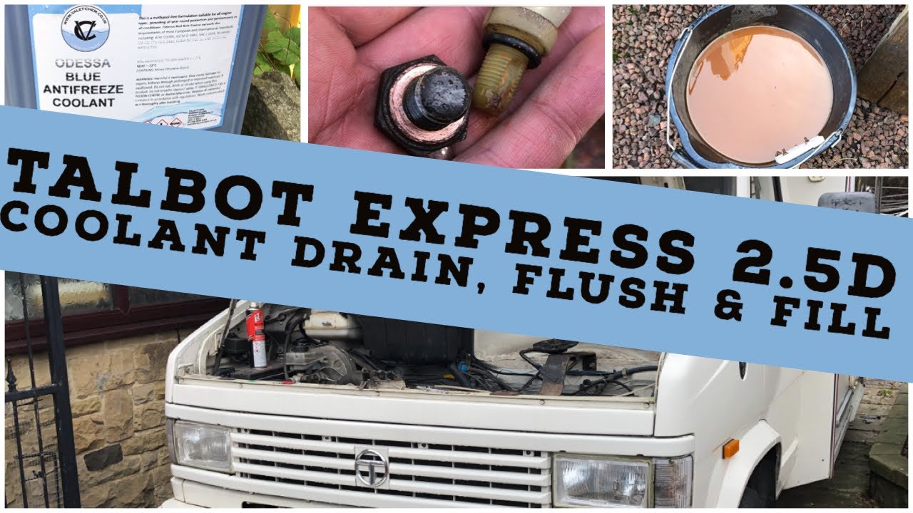 Talbot Express 2.5D Coolant Drain, Flush & Fill.