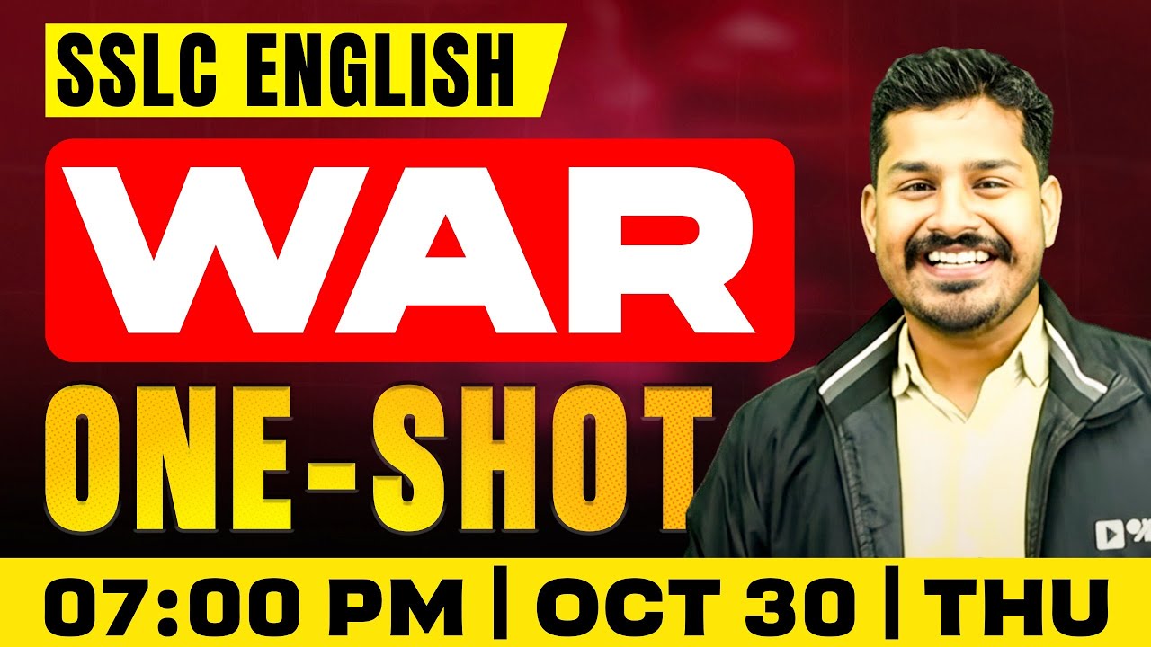 SSLC English | War  | Oneshot | Exam Winner