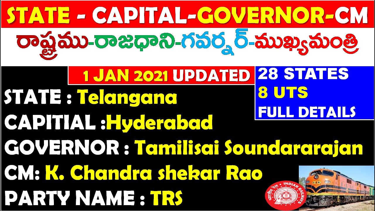 Cms and Governors of all States and UTS List 2020 updated | Who is who 2021 | COMPETITIVE EXAMS |RRB