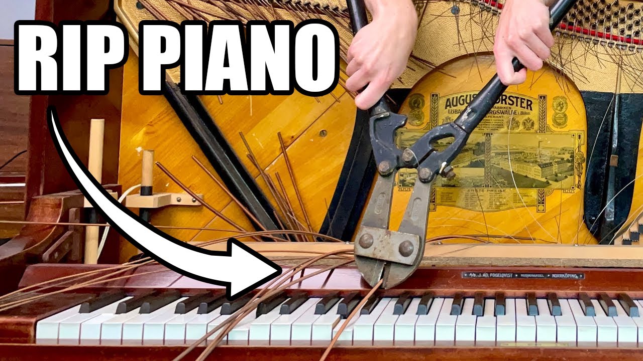 I put GUITAR STRINGS on a PIANO then played Wonderwall
