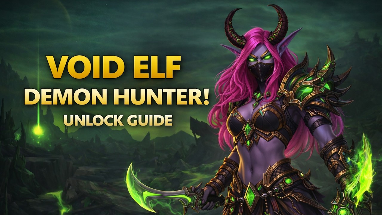 How to Unlock Void Elf Demon Hunter (Midnight Pre-Patch)  &mdash; WoW Guide