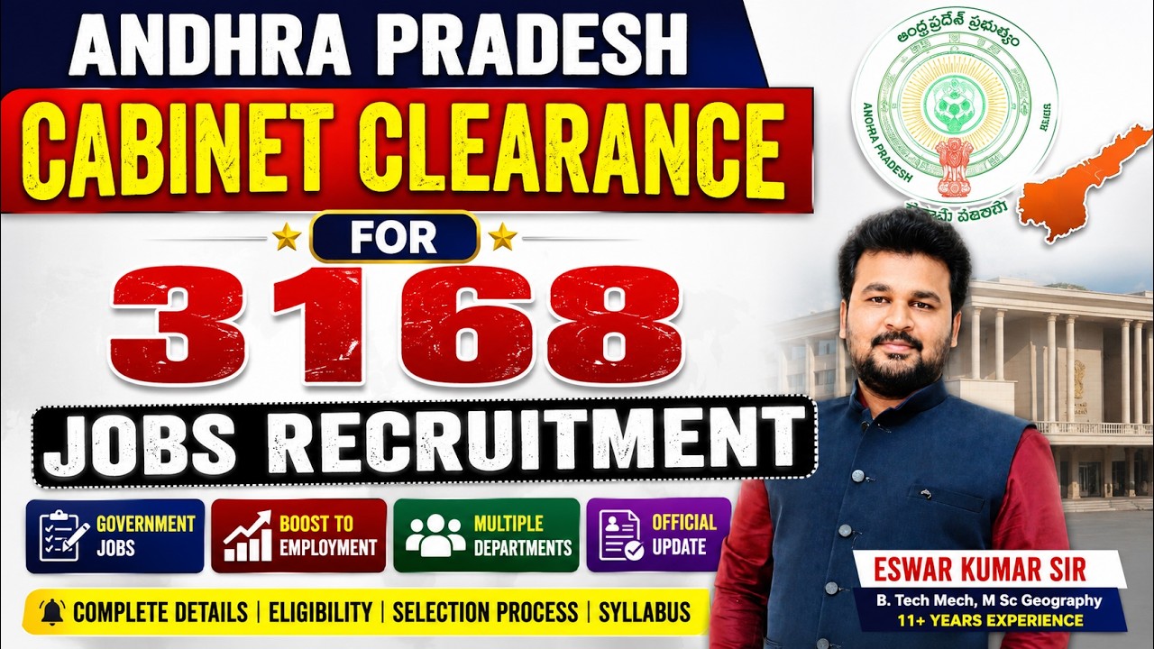 Andhra Pradesh Cabinet Clears 3,168 Jobs Recruitment | AP Govt New Vacancies 2026 | Complete Details