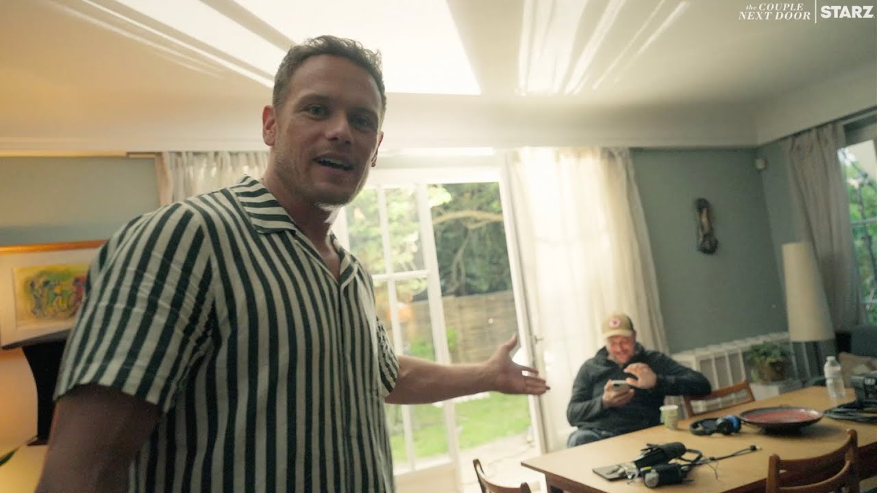 Sam Heughan's 'The Couple Next Door' Behind-the-Scenes Set Tour (Exclusive Clip)