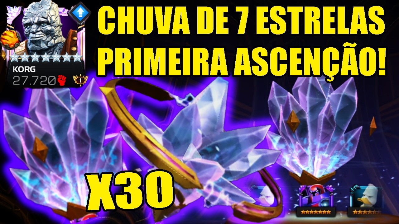 CHUVA DE ESTRELAS + MEUS PRIMEIROS 7* ASCENDIDOS! - MARVEL TORNEIO DE CAMPEÕES
