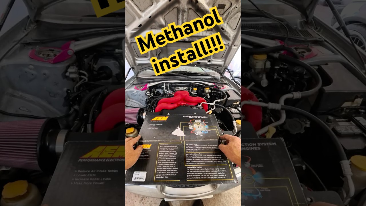AEM methanol injection kit install!!! #mohicanspeed #subaru #subarusti #methanolinjection #fyp #aem