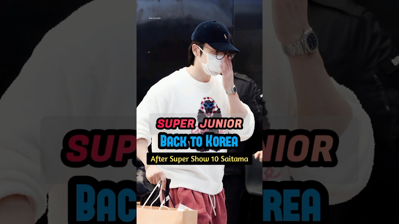 Super Junior Arrive at Gimpo Airport After Super Show 10 Saitama Concludes