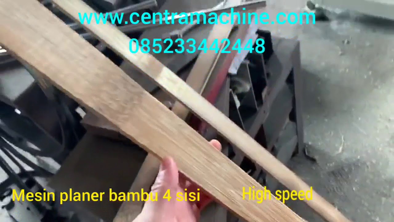 Mesin planer bambu laminasi 4 sisi High speed