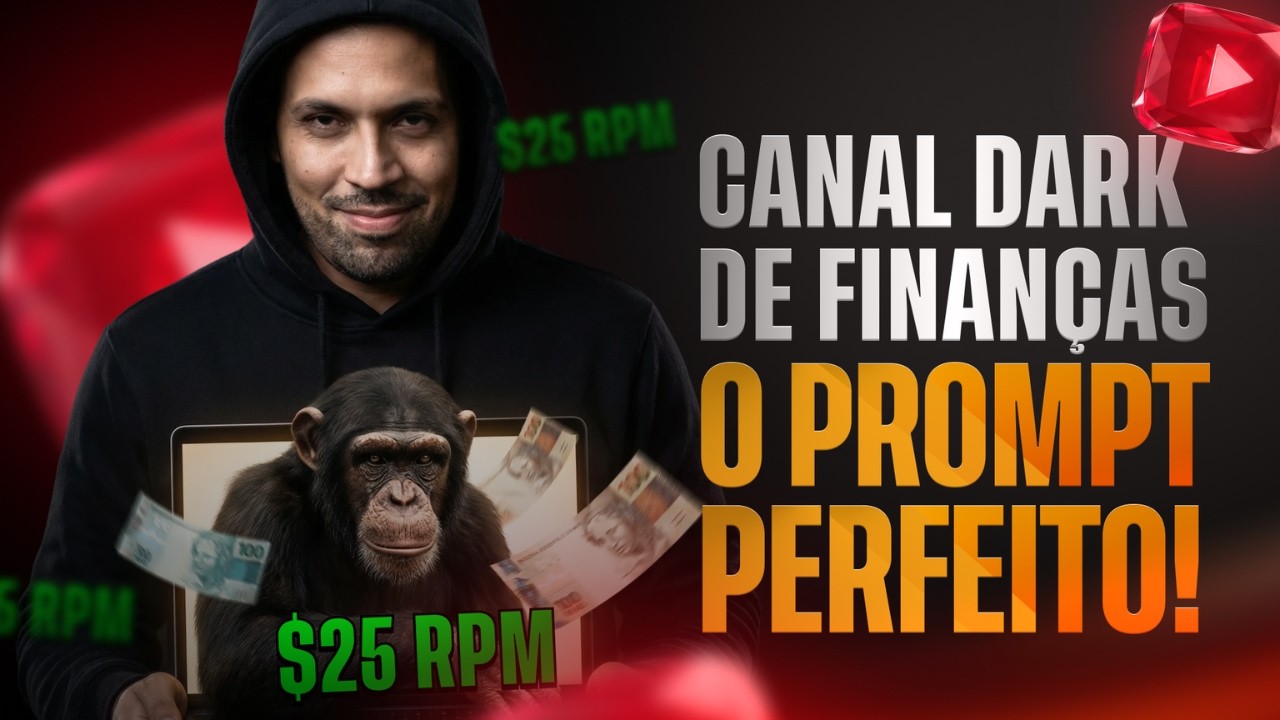 NOVO Canal Dark de Finanças para Lucrar R$10.000 por Mês no Youtube