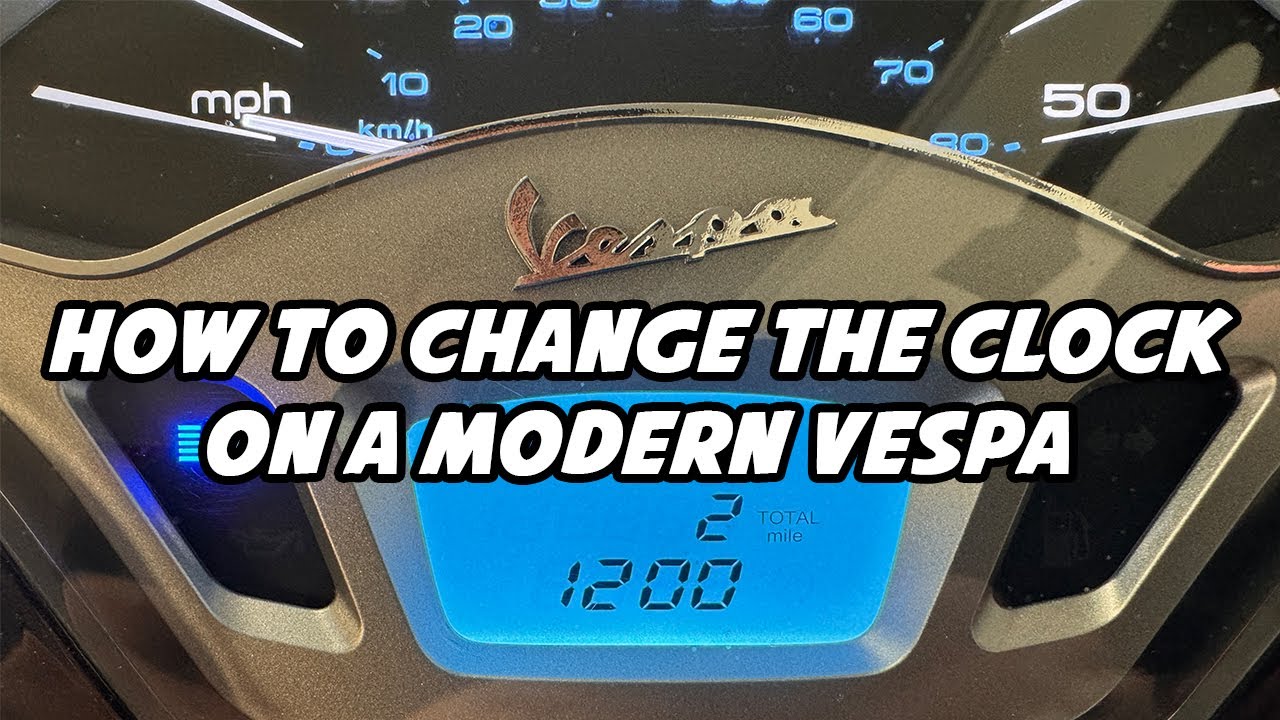 How to Set the Clock on a Modern Vespa