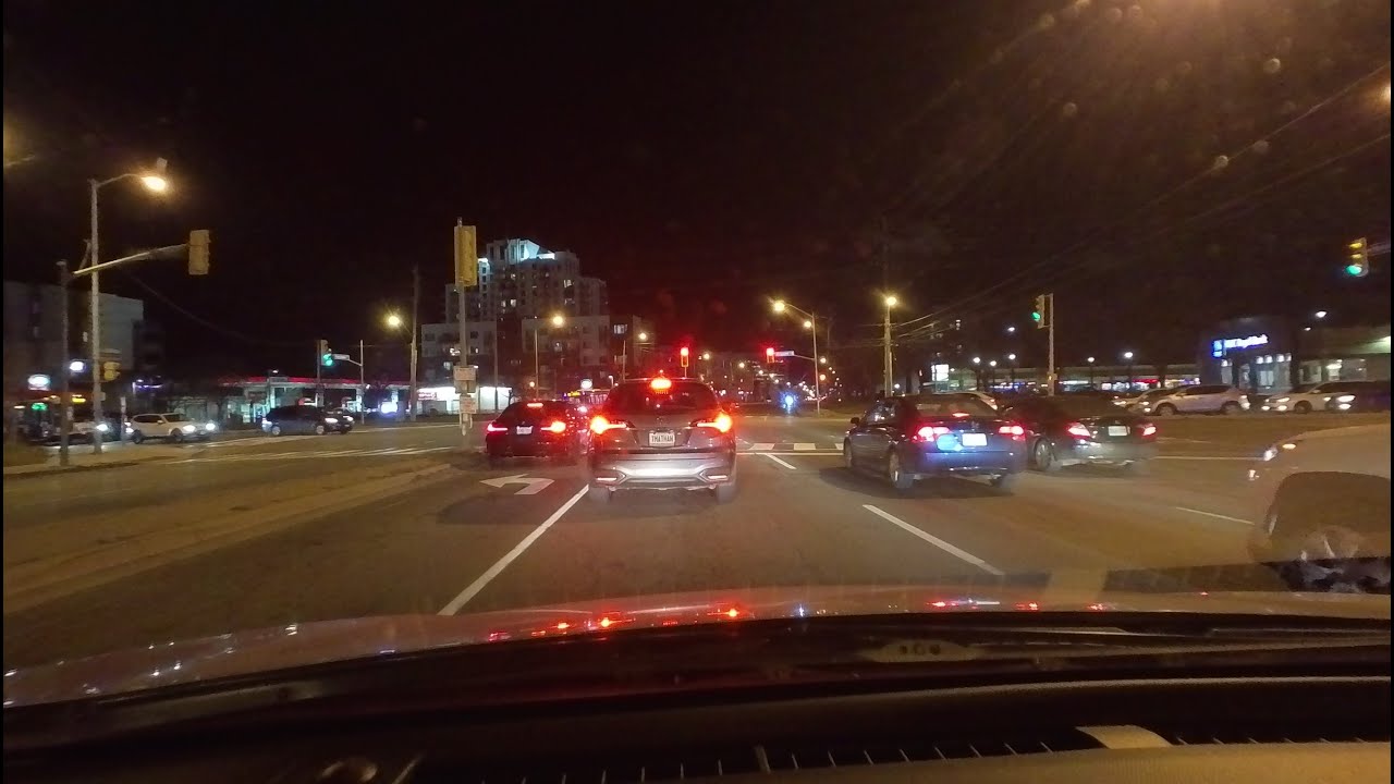 **Toronto Night Drive: Markham Road from Highway 7 to Ellesmere Road** 🚗🌙
