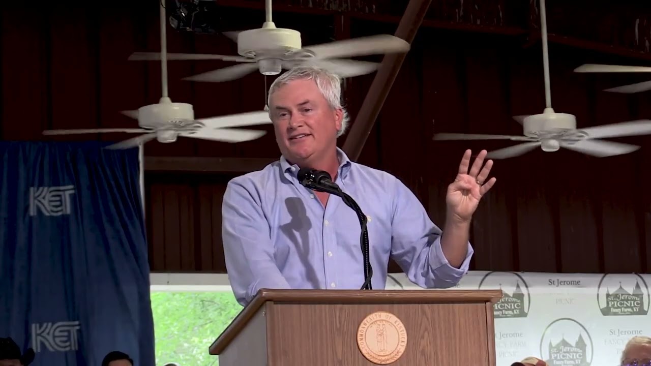 Kentucky Rep. James Comer dishes zingers at Fancy Farm Picnic 2025