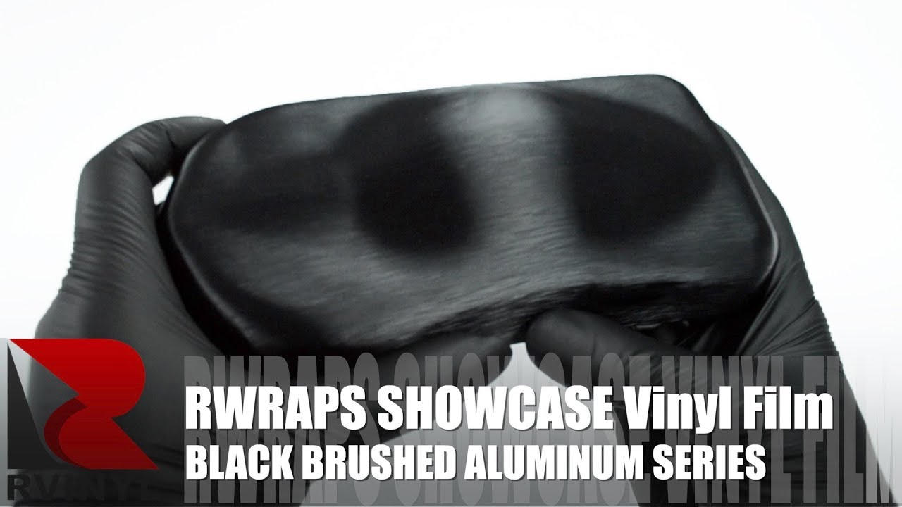 Black Brushed Aluminum Rwraps™ Vinyl Wrap