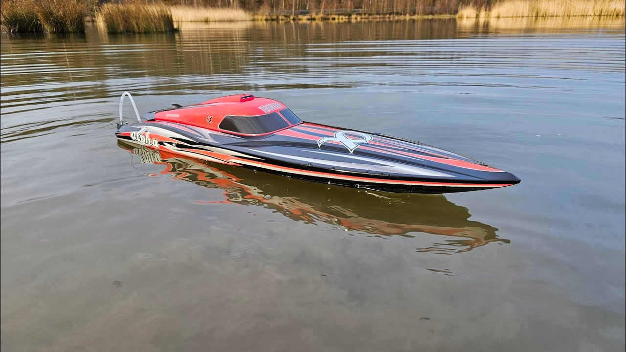 Joysway Alpha 1000 6s Rc Speedboat. 1st Run. Stock