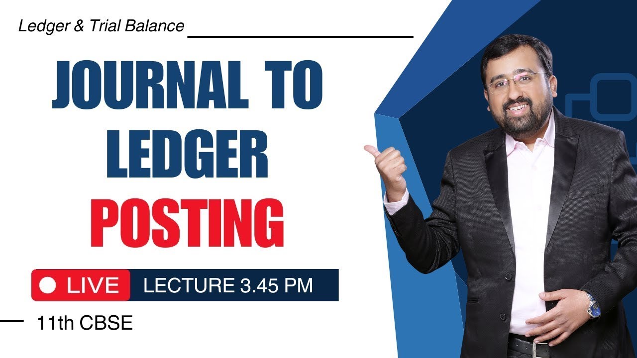 Ch 2 | L01 | Ledger & Trial Balance | Journal to Ledger | Practice Problem 1 | Only Posting