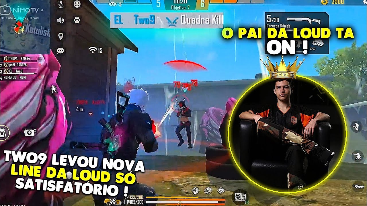 TWO9 FAZ JOGADA INACREDITÁVEL CONTRA A NOVA LINE DA LOUD NESSE 4v4 APOSTADO COM MAIS FARPAS DO ANO!