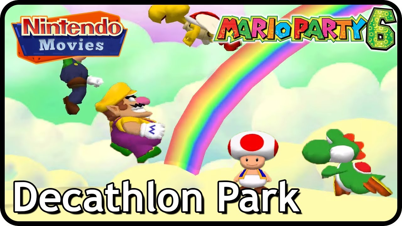 Mario Party 6 - Decathlon Park (4 Players, Luigi vs Toad vs Wario vs Yoshi)