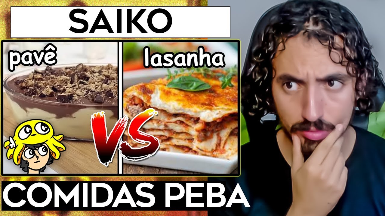 idiota decidindo as melhores comidas num site suspeito - SAIKO  | Leozin React