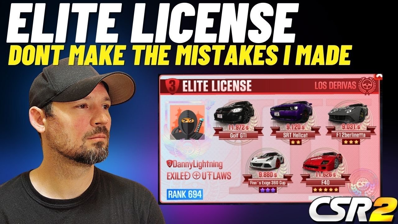 CSR2 Elite License Guide, Which Cars To Elite