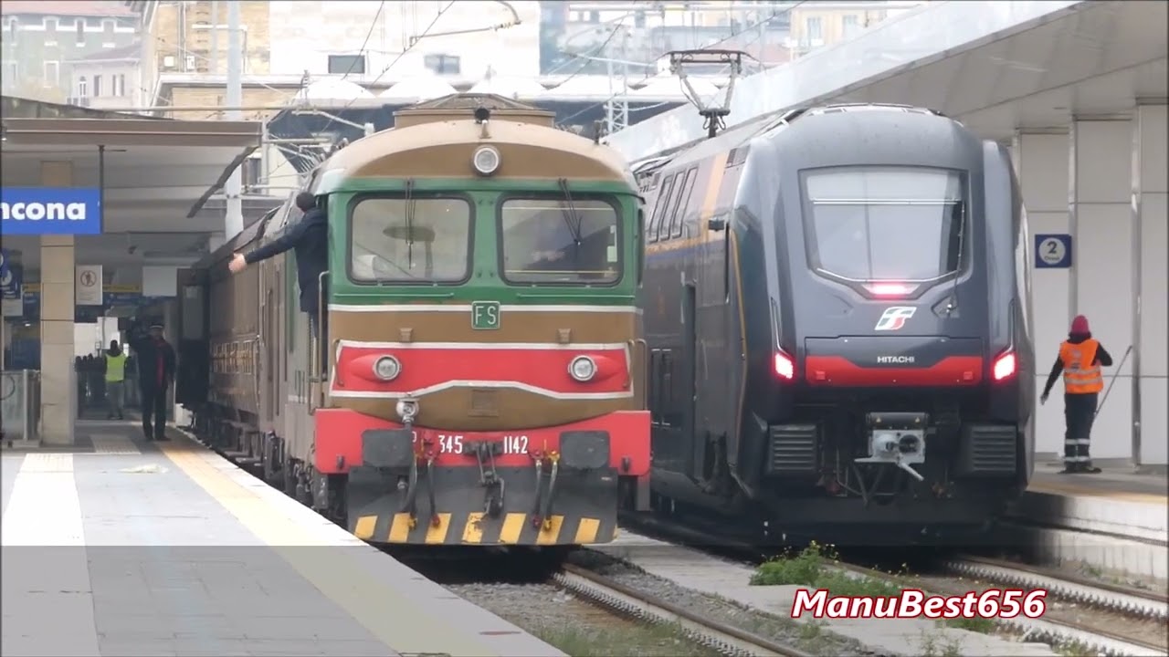 FRECCIAROSSA, INTERCITY E TRENO STORICO ALLA STAZIONE DI ANCONA!