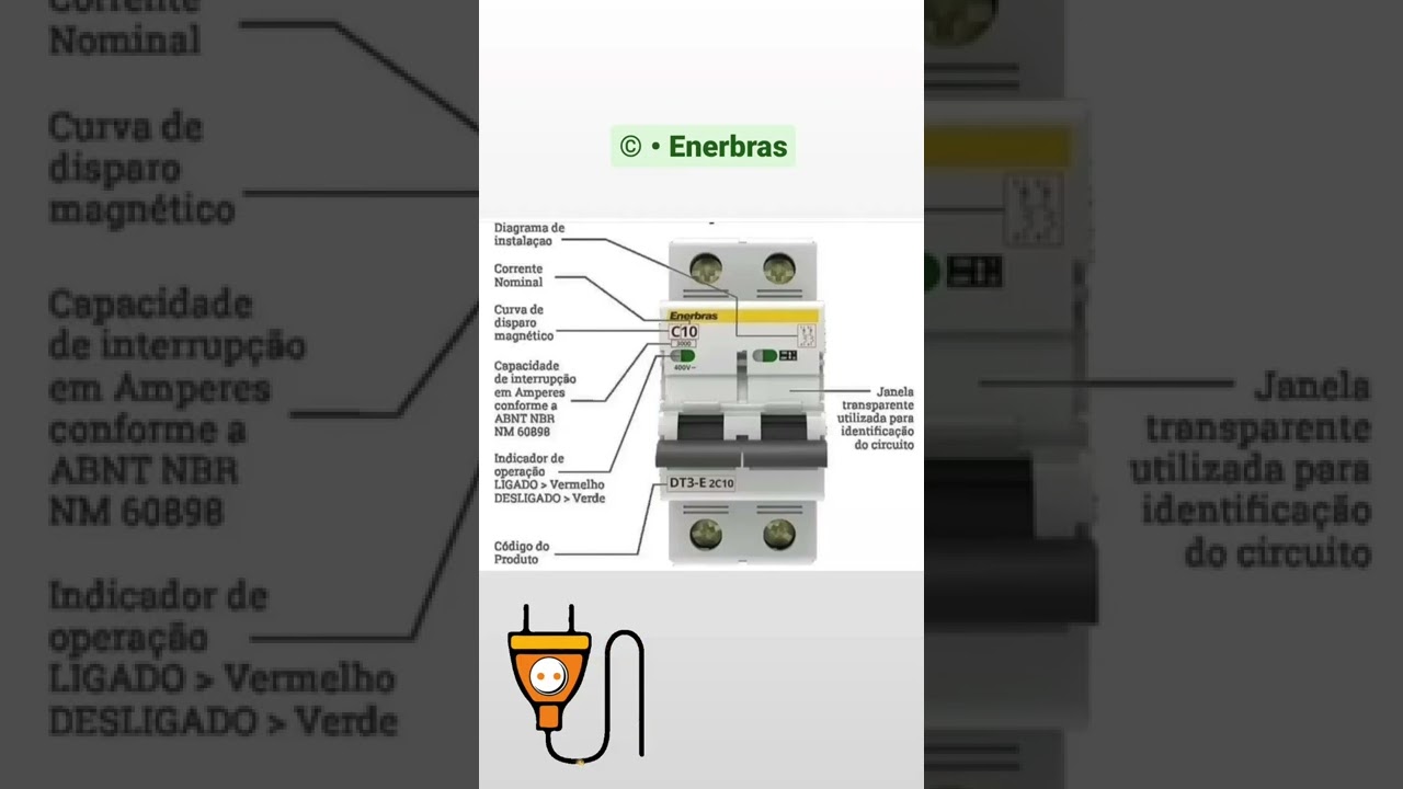 Especifica&ccedil;&atilde;o de um Disjuntor Termomagn&eacute;tico Bipolar | &copy; &bull; @EnerbrasMateriaisEl&eacute;tricos