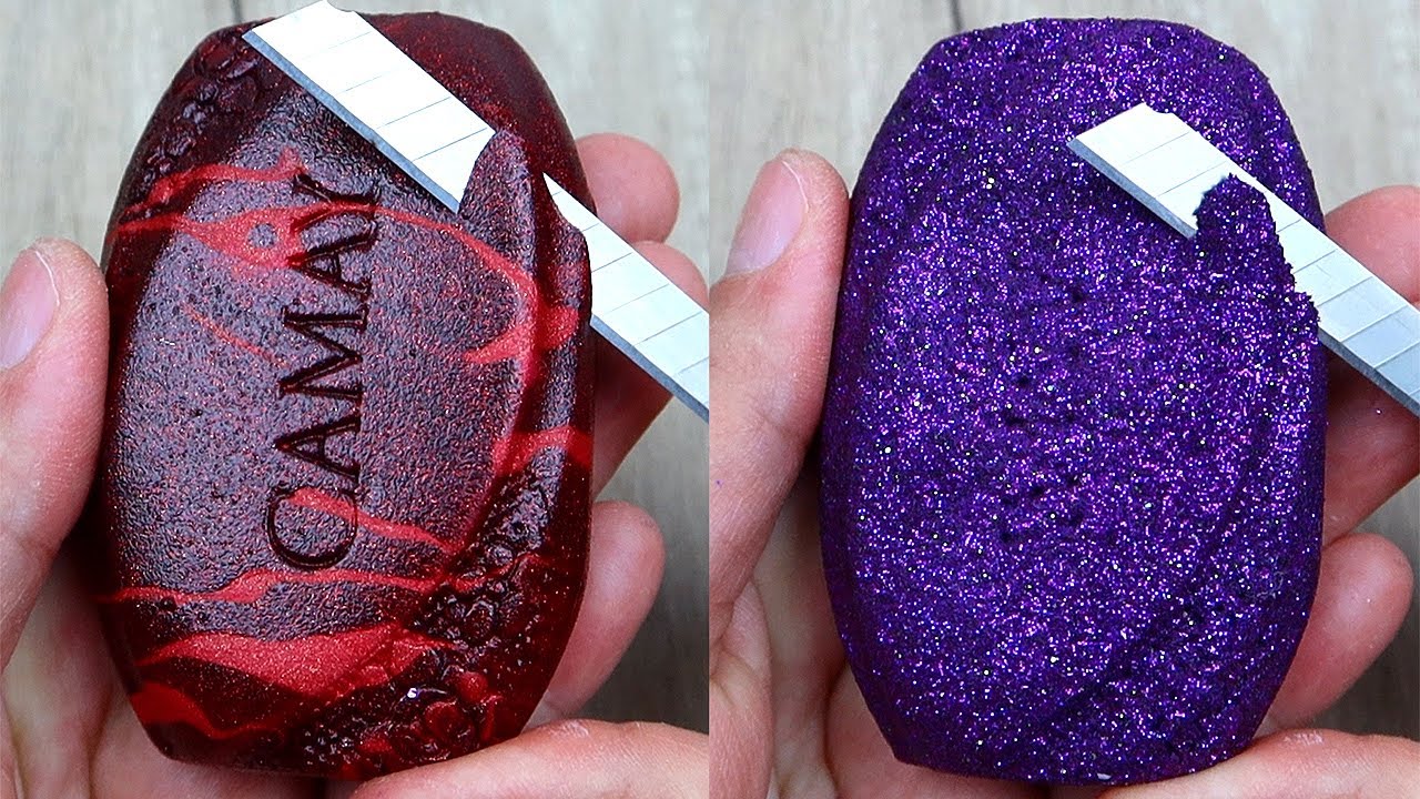 Relaxing Soap Cutting ASMR. Satisfying Soap and lipstick cutting. Corte de jabón - 859