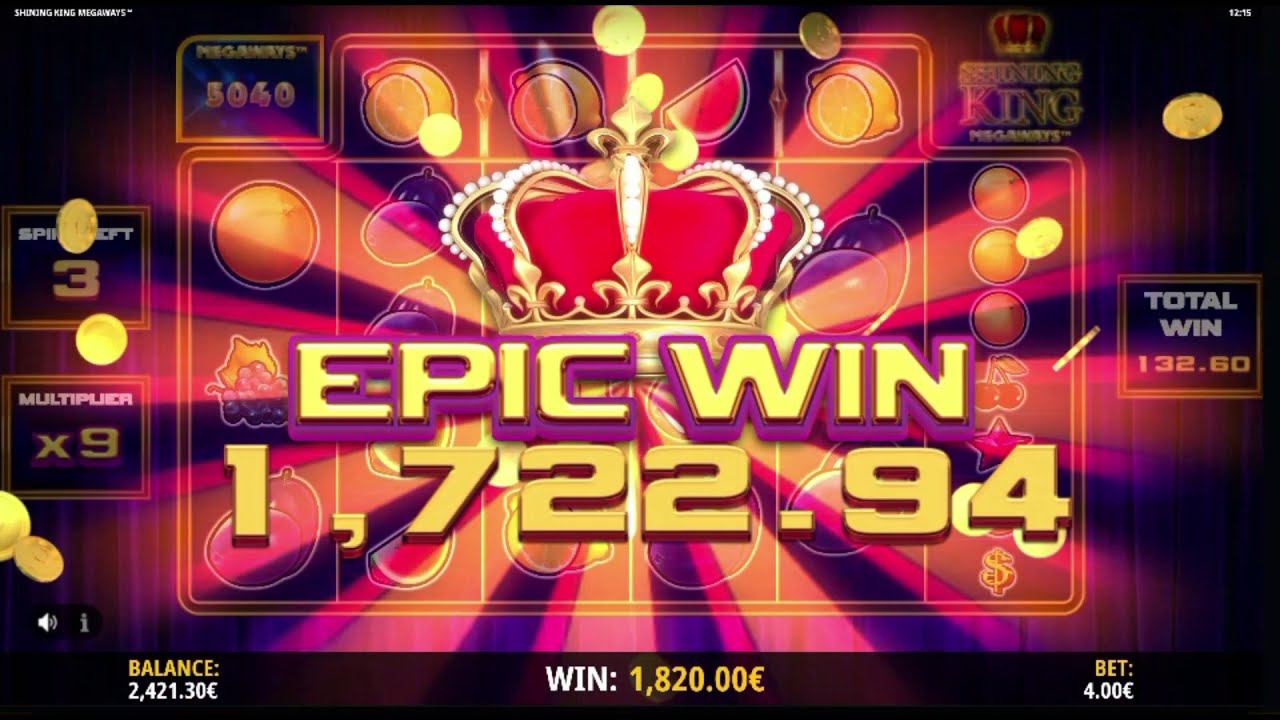 Slot Shining King Megaways - session 4&euro; Epic Win