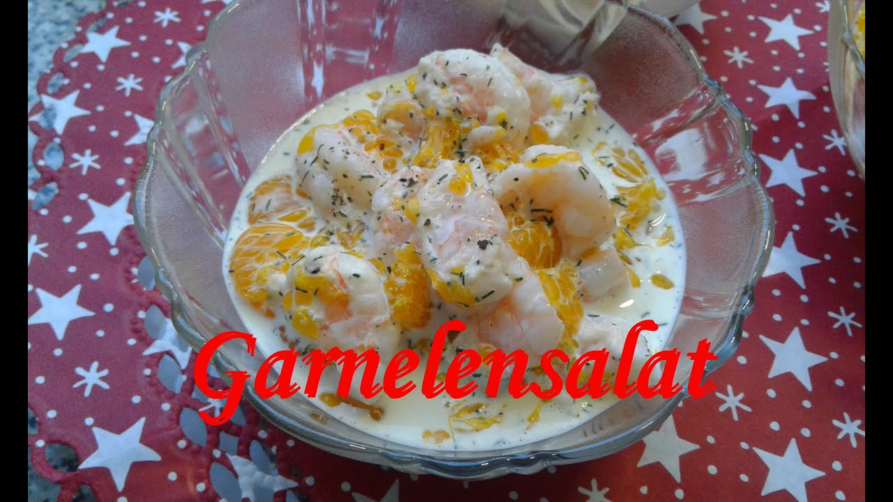 Garnelen Salat, davon kann ich nicht genug bekommen.