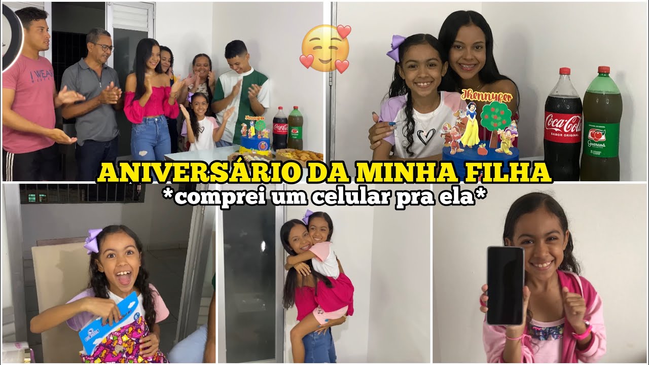 ANIVERSÁRIO DE 8 ANOS DA MINHA FILHA | COMEMORAÇÃO SIMPLES EM FAMÍLIA! 🤩 (Bolinho + presentes)