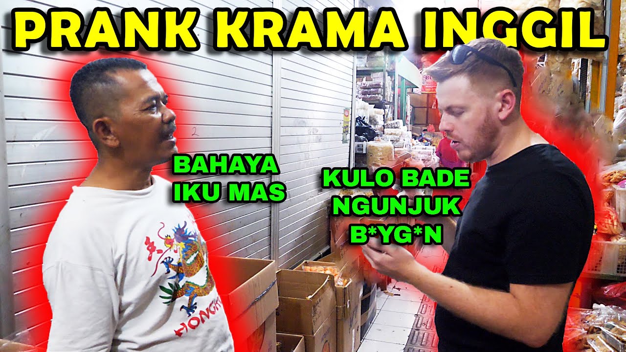 KOCAK!! Bule Jowo Ke Pasar Pakai BHS Jawa Halus!!