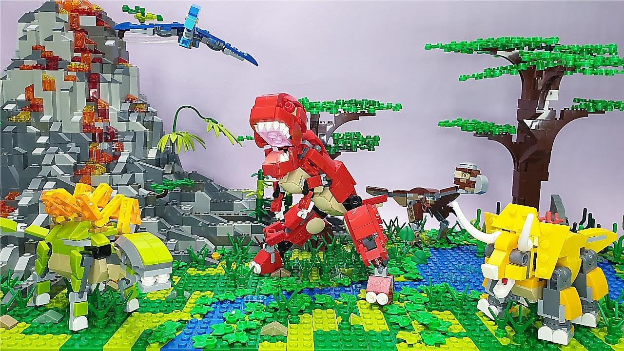 Комбинированный робот-динозавр LEGO