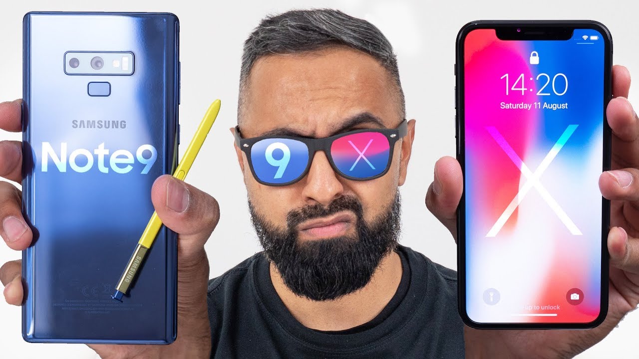 Samsung Galaxy Note 9 против iPhone X