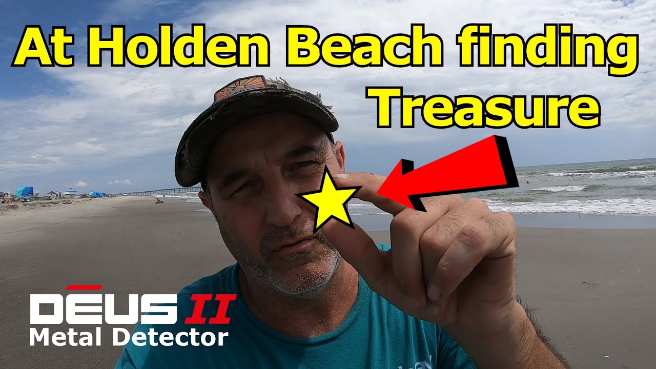 At Holden Beach finding Treasure!