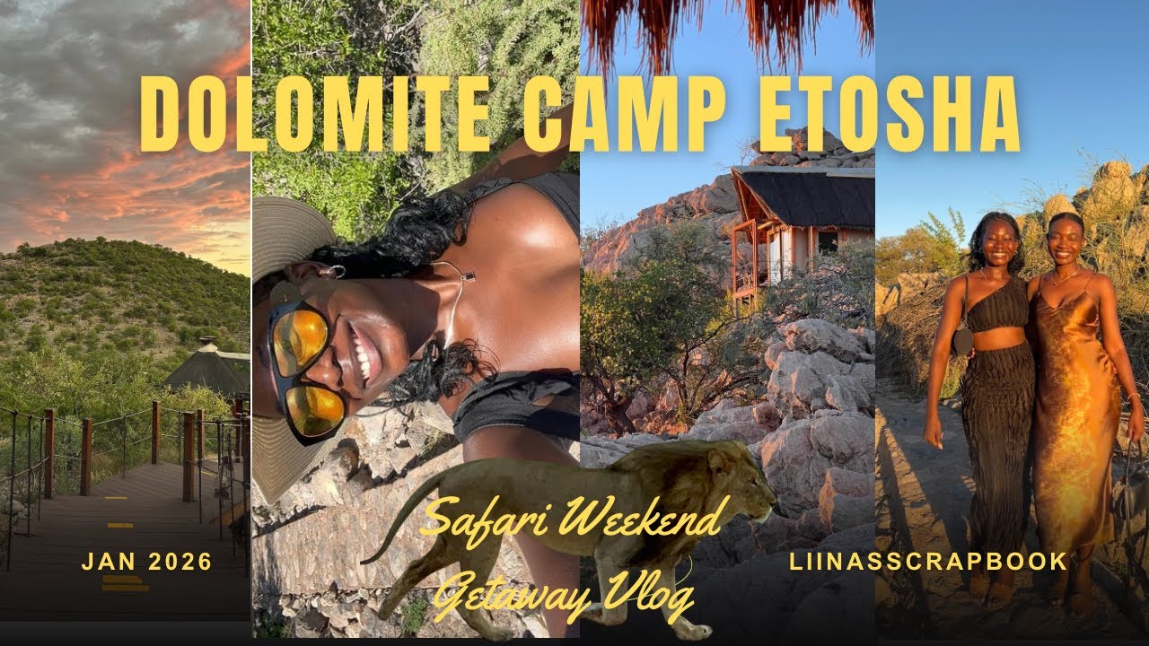 My First Safari Vlog 🇳🇦 | Dolomite Camp in Etosha | Namibia Adventure|NAMIBIAN YOUTUBER 🤍