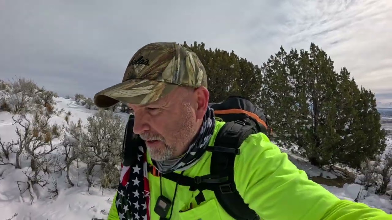 Short 2 Mile Snow Hike in Indian Hills Carson City Nevada on a 23 Degree Day