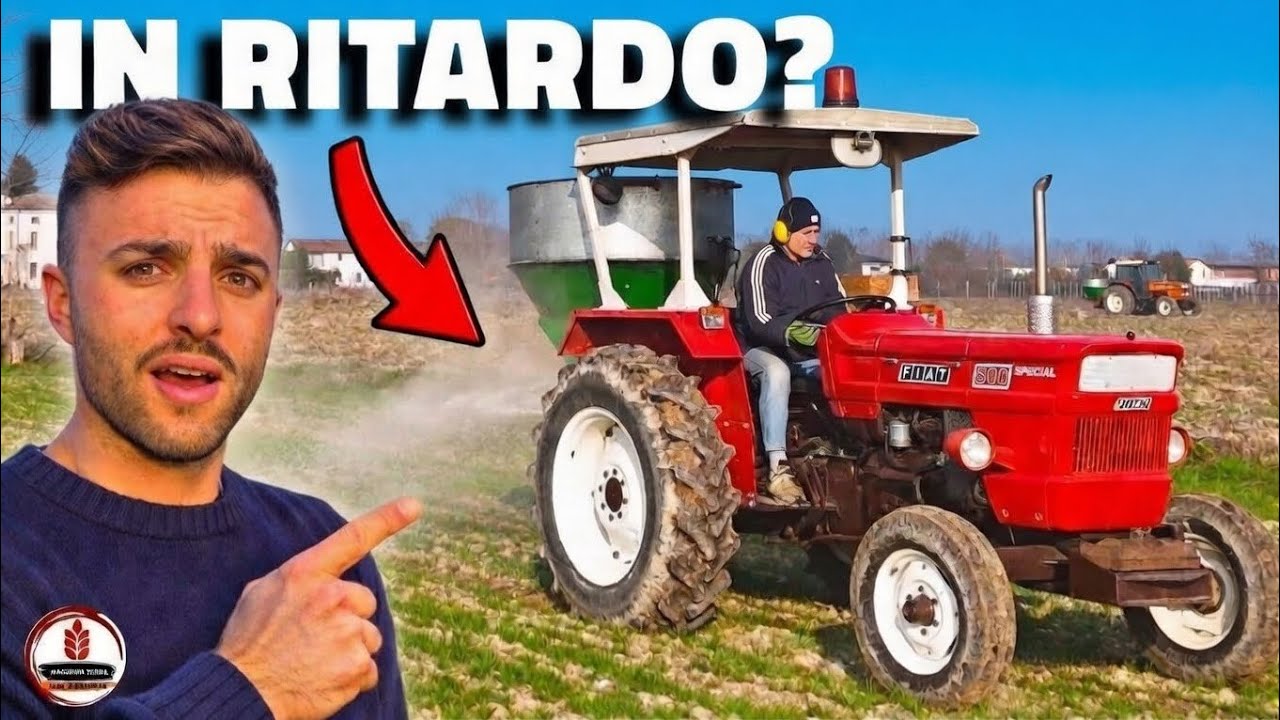 👉 Si Parte… ma la Nebbia Blocca Tutto! 🌫️ Concimazione del Grano con il Fiat 500 🌾