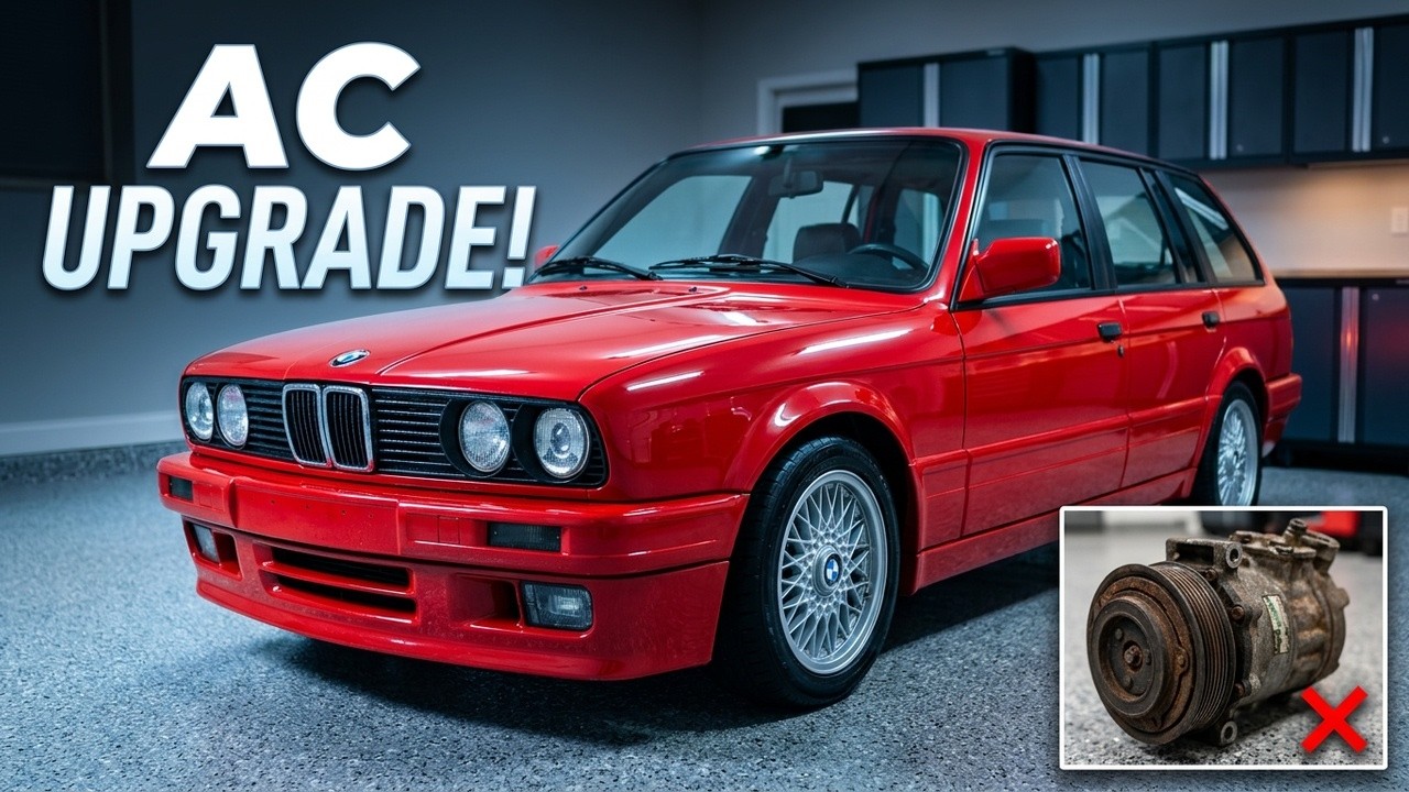 Sanden  AC compressor conversion with A/C Solutions for my e30