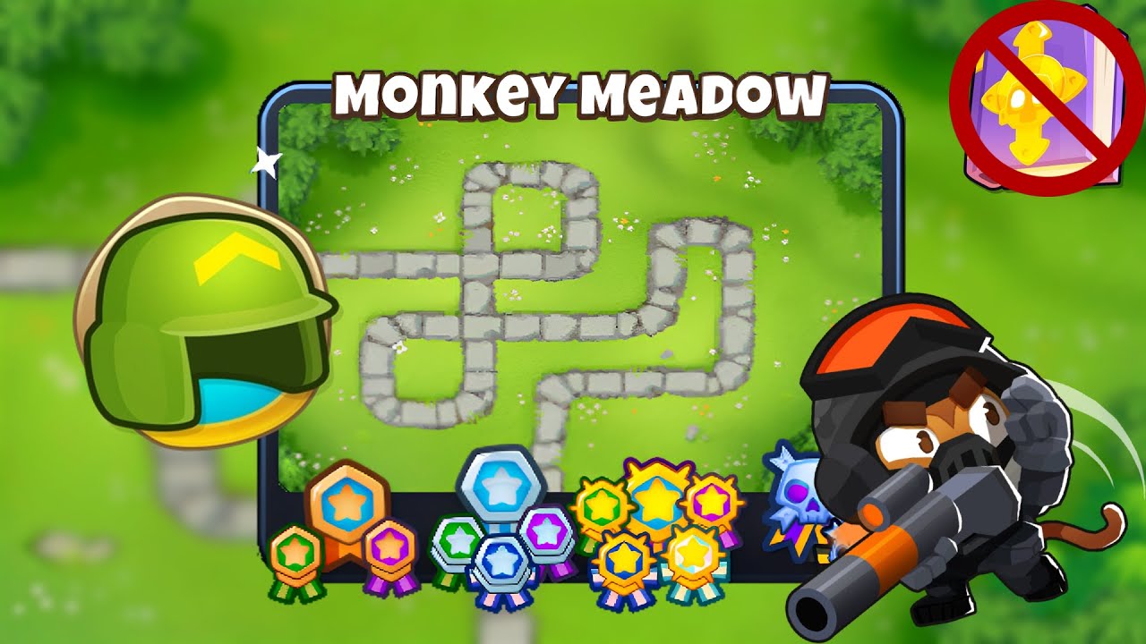 Monkey Meadow [Military Only] Guide | No Monkey Knowledge | BTD 6 (2023 Updated) 4K
