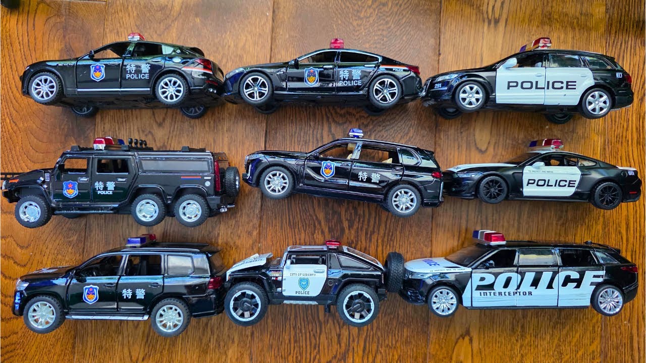 Tiny Cop Cars, BIG Attitude! 🚨😂 Diecast Police Car Showcase!