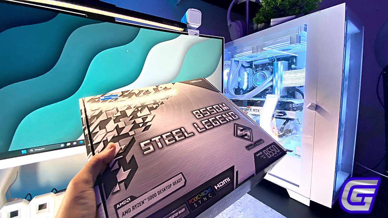 MELHOR PLACA MÃE B550M STEEL LEGEND ASROCK - UNBOXING
