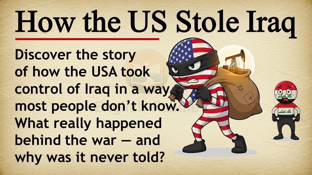 How the USA Stole Iraq || 🇺🇸🇮🇶 Learn English Through Story Level 3 || Graded Reader 🎧