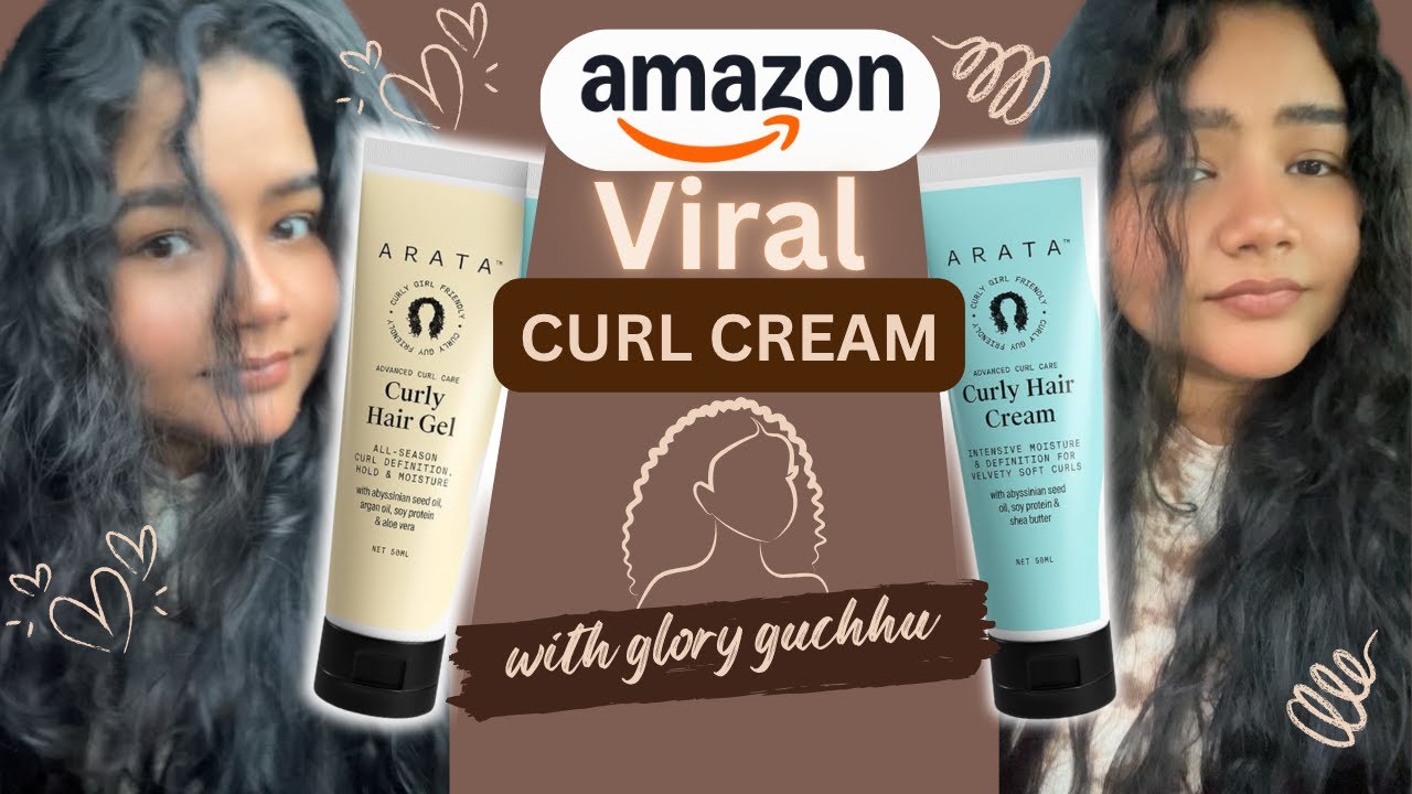 Curly Hair Cream👩‍🦰 Review                            #hair #yt #trending #feed #explore #fyp guchhu