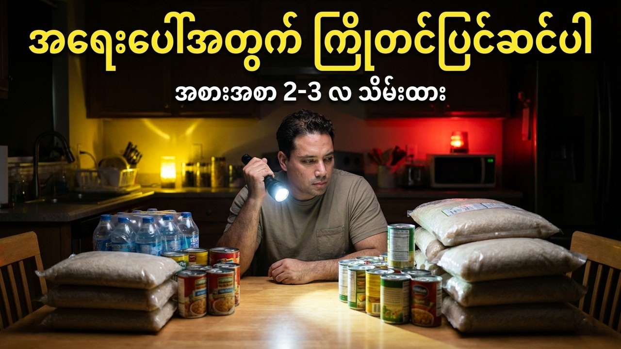 မိသားစုလုံခြုံရေးအတွက် Emergency Preparation Guide
